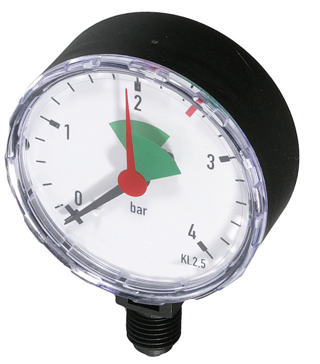 Resideo Manometer MF 126 0-4 bar, 63mm, Anschluss unten G 1/4