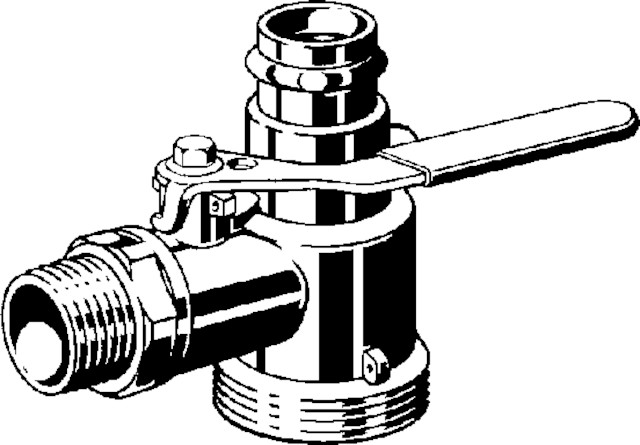 Viega Gaszähler-Kugeleckhahn 2644 in 28mm Messing