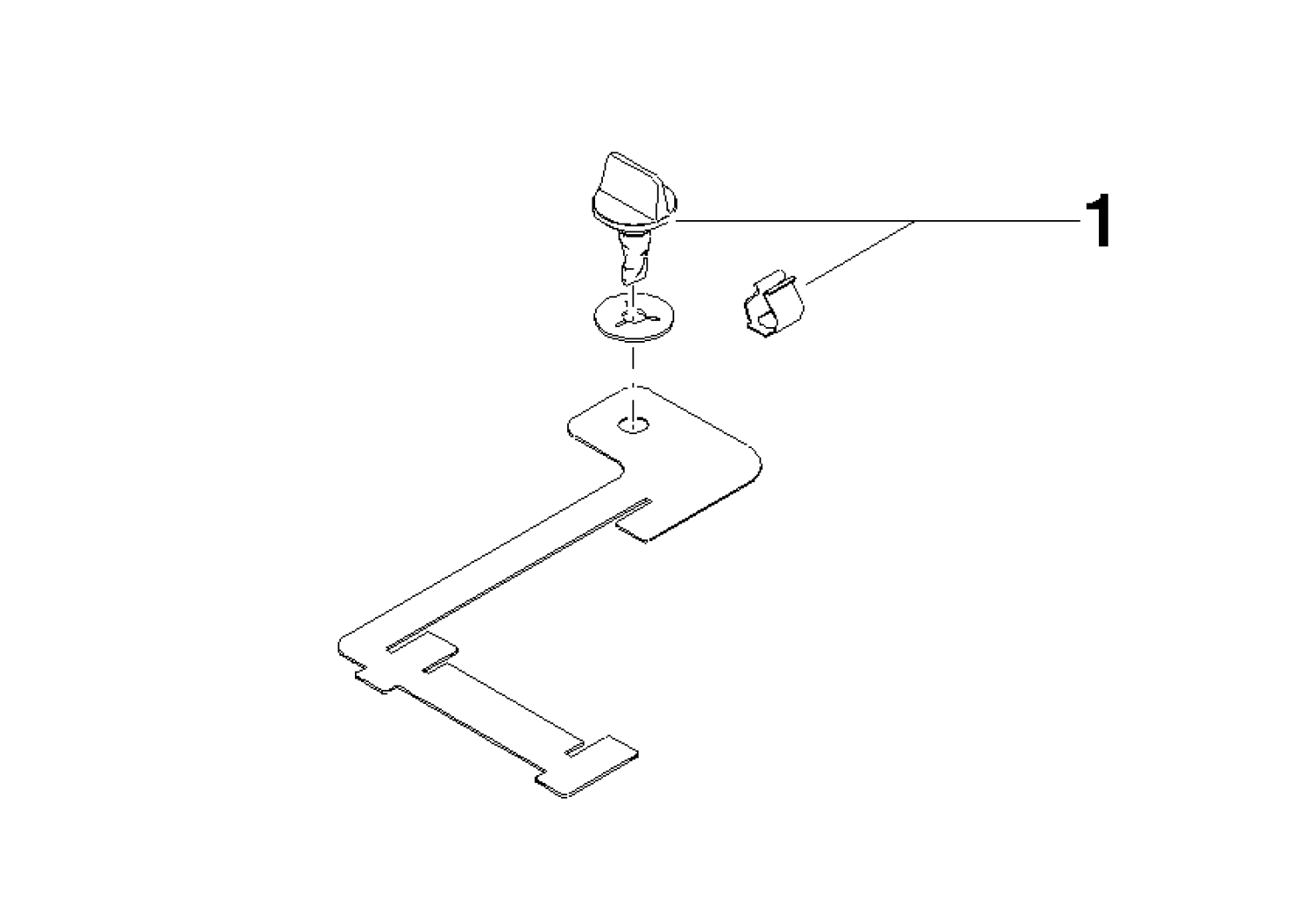 DO Halter Haltespange Leuchte ET 90172017400 104 x 0,7 x 127 mm