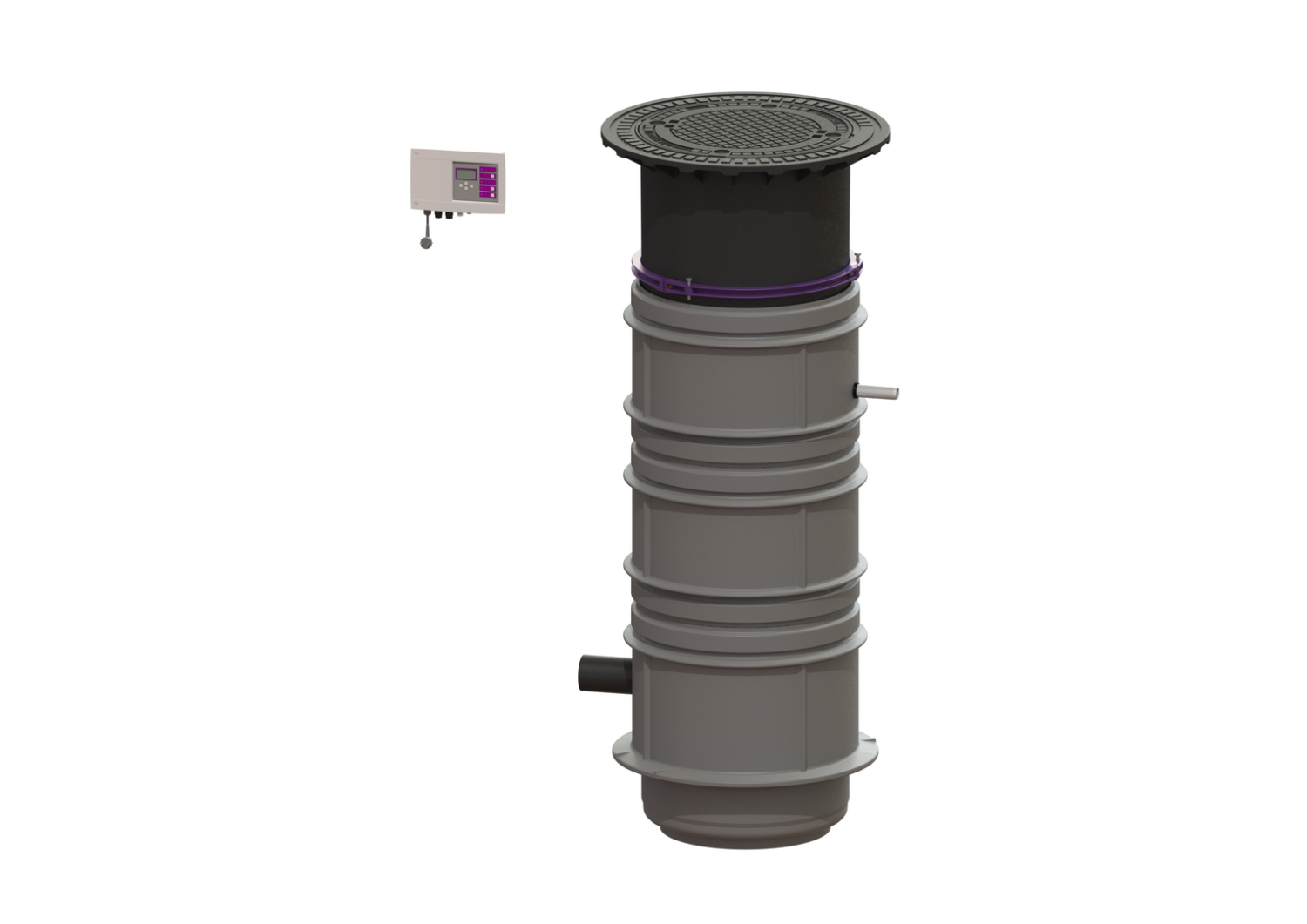 KESSEL-Pumpstation Aquapump Medium Duo, GTF 600, 1800-2250 mm, Klasse B