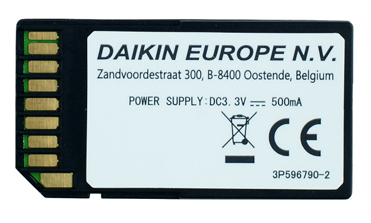 Daikin WLAN SD-Karte zur Verbindung einer Wärmepumpe mit einem WLAN