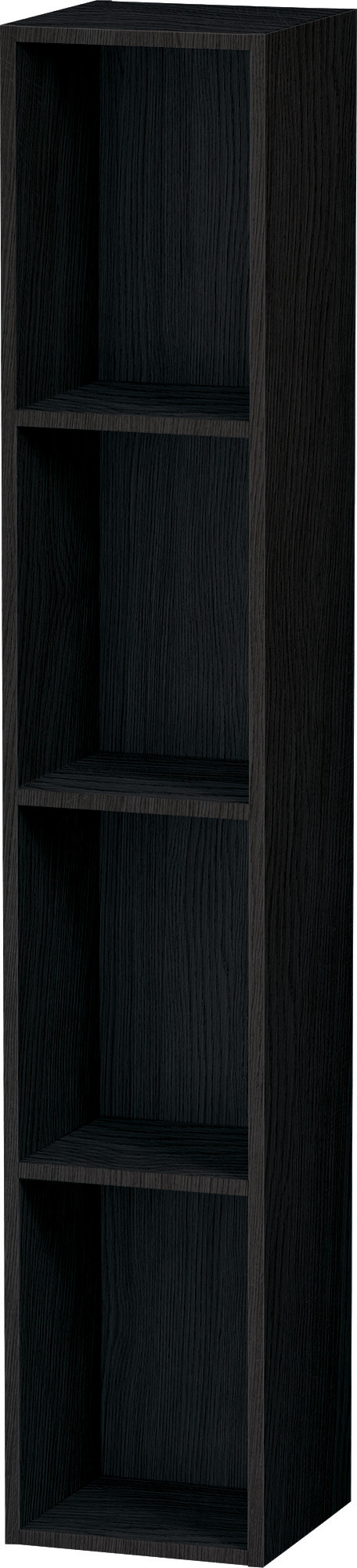 Duravit Regalelement L-Cube 180x180x1000mm vert., 4 Fächer, Eiche Schwarz
