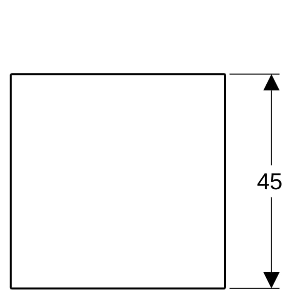 Geberit Xeno2 Glasablage 45x0,8x45cm