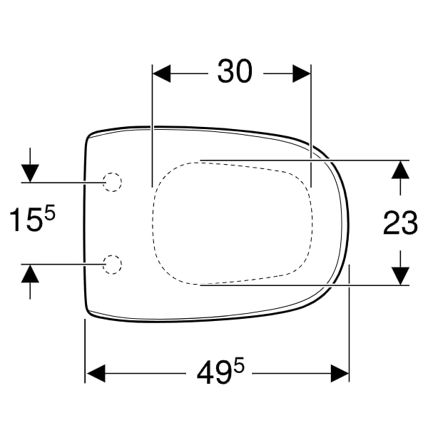 Geberit Citterio WC-Sitz mit Absenkautomatik, weiß