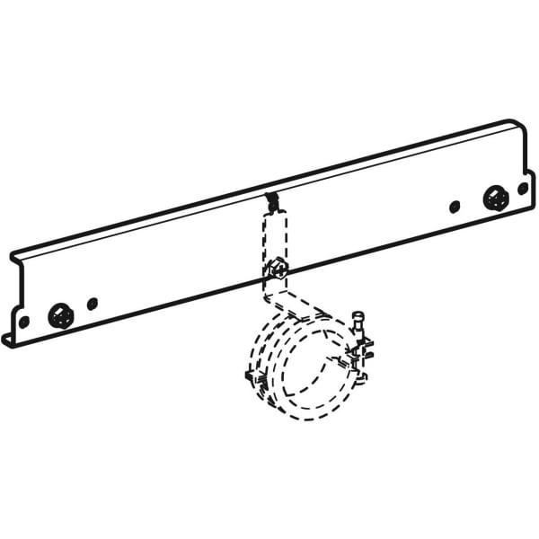 Geberit Duofix Befestigung f. mittigen Ablauf zwischen zwei Elementen für Waschtisch