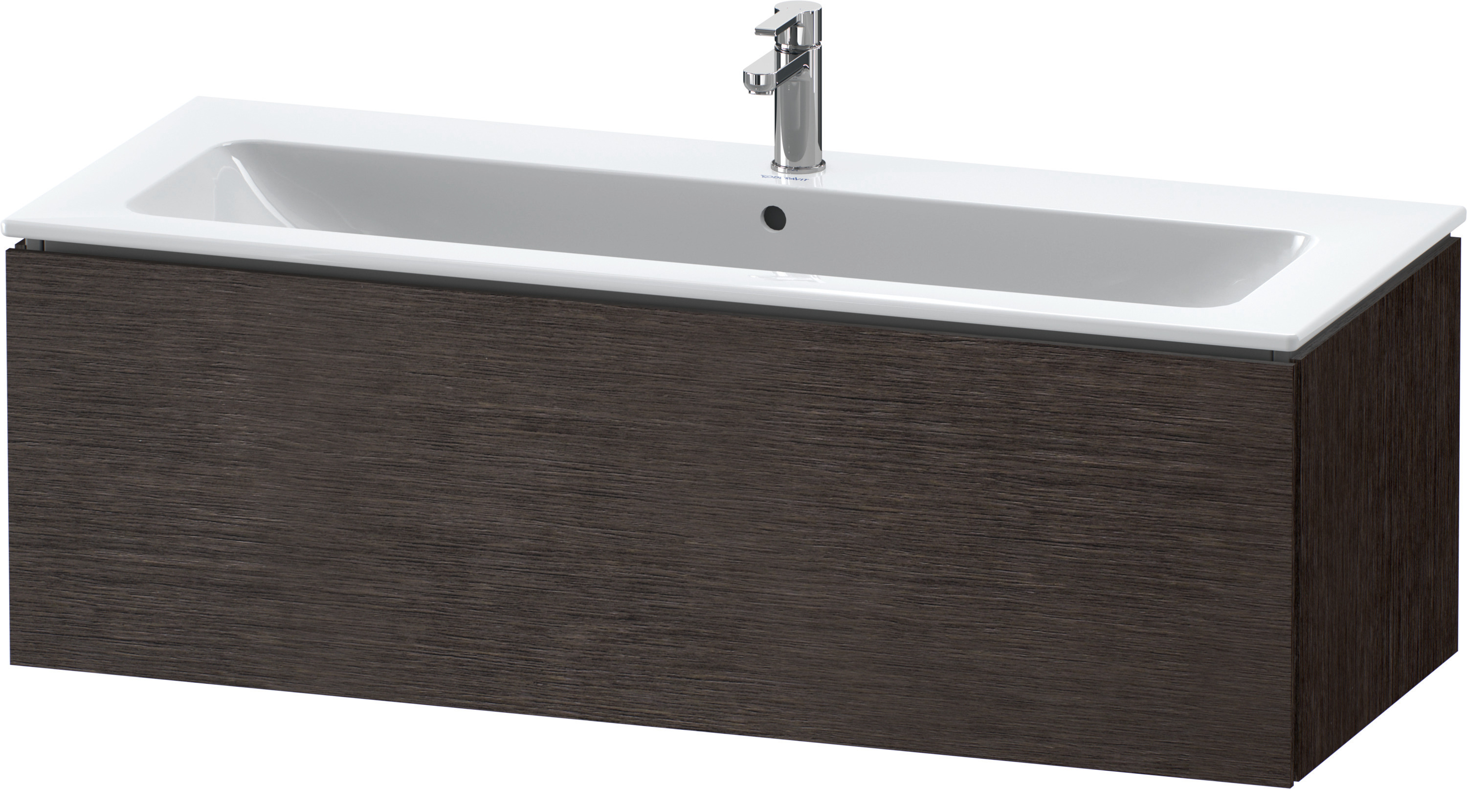 Duravit WTU wandh. L-Cube 481x1220x400mm 1 Auszug, f.233612, eiche dunkel gebü.