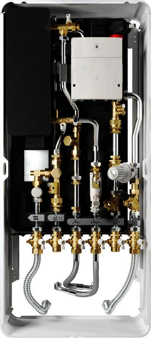 BOSCH Wohnungsstation F7002 45 RSB ungemischt, Aufputz, 45 kW, Edelstahl