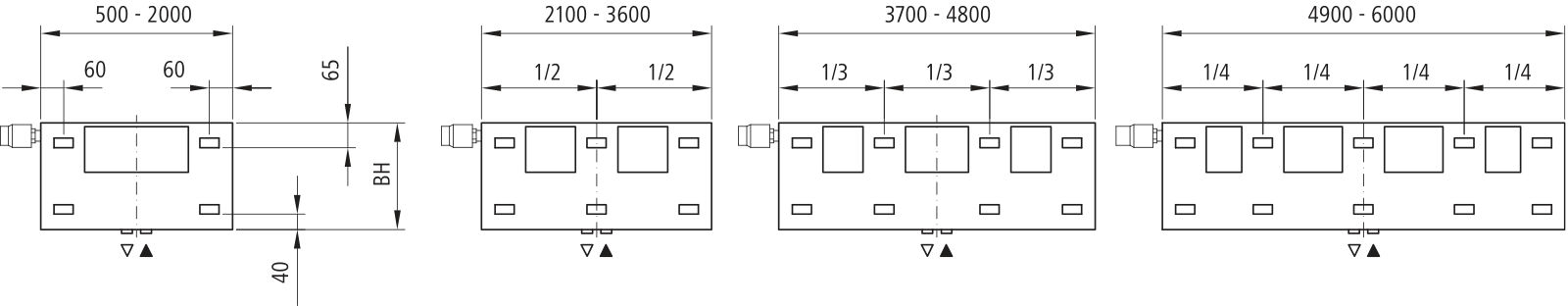 Kermi V-Heizwand HHV T22 BH840x122x3000 QN5406, weiß, 6bar,o.Abd.,Ausf. re,L260