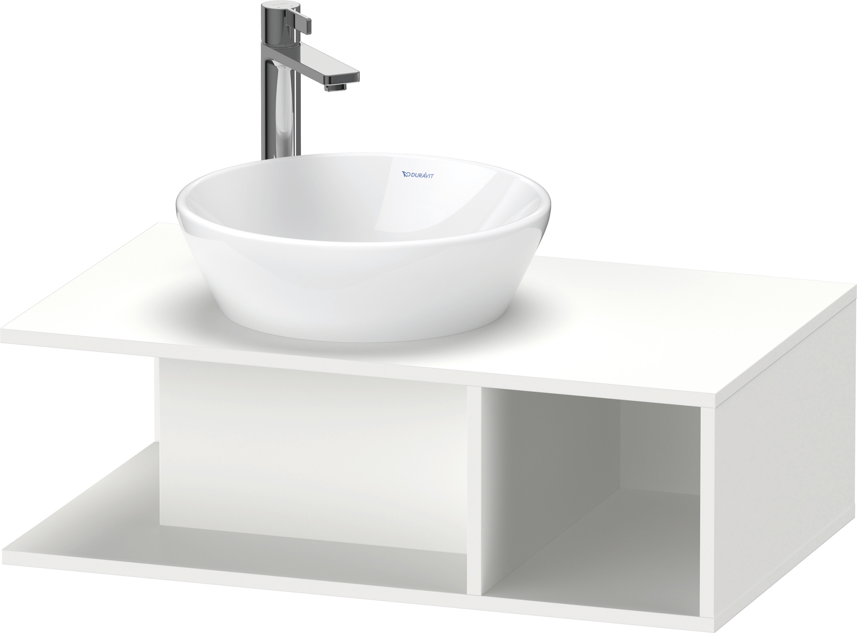 Duravit D-Neo WTU wandh.,1 offenes Fach r., 260x800x480mm, Weiß Matt