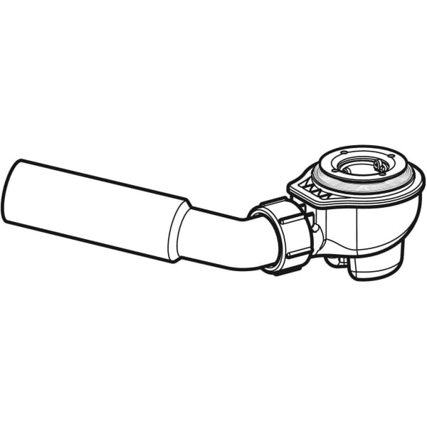 Geberit Duschwannenablauf 52-9 d40/50 Anschlussbogen