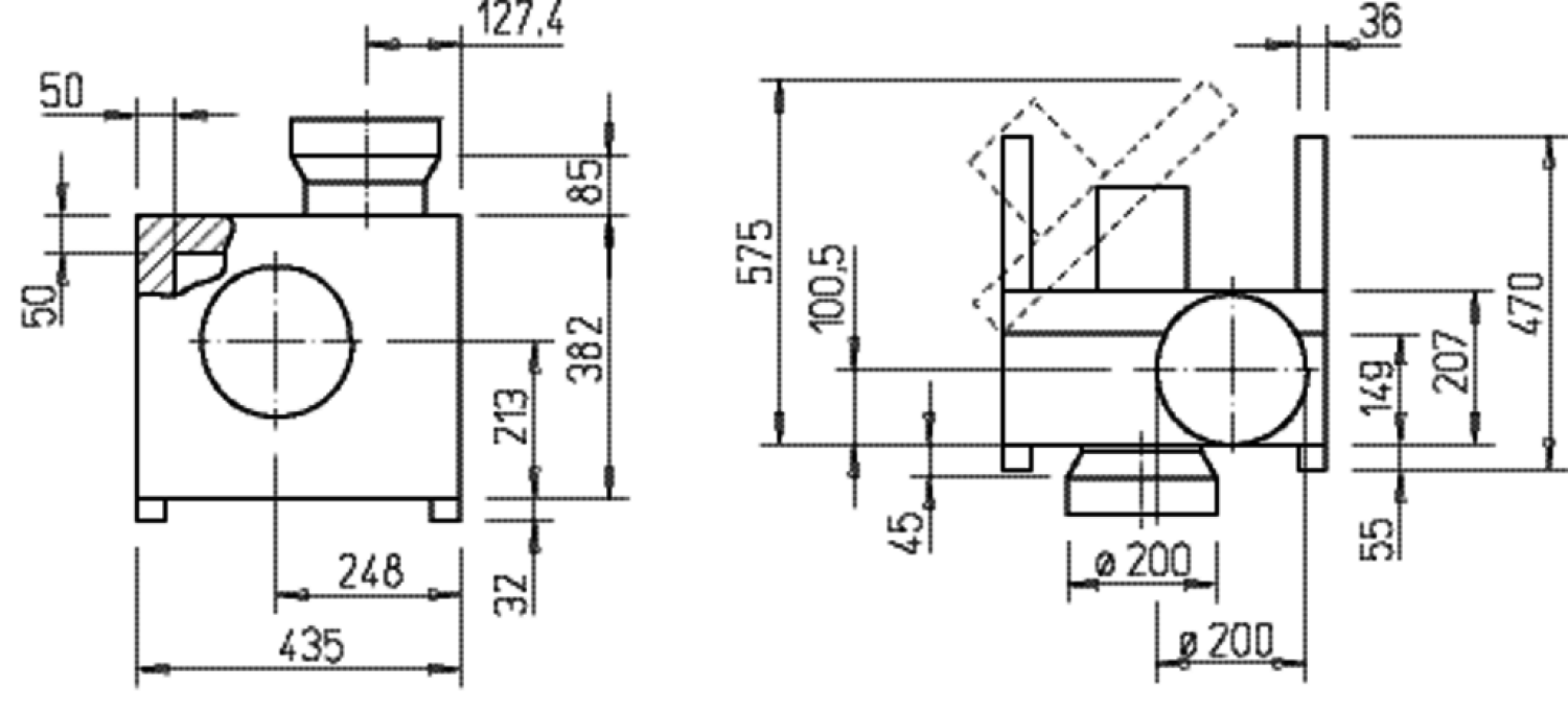 Helios MBD 160/2 EX Megabox 3-PH, EX-gesch. II 2G, Rohr DN 200
