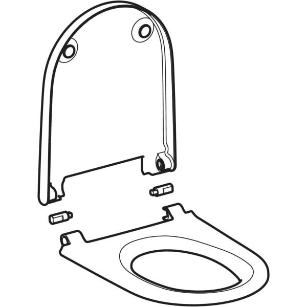 Geberit WC-Sitz f. Geberit AquaClean Alba weiß