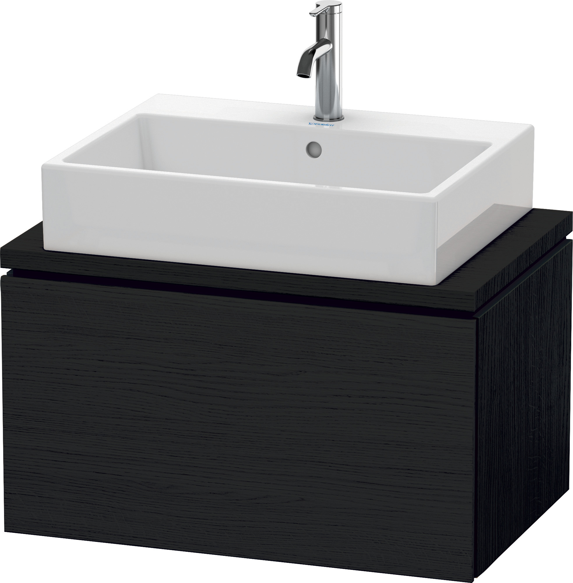 Duravit WTU f.Console Comp.L-Cube 400x720x477 1 Auszug, Eiche Schwarz