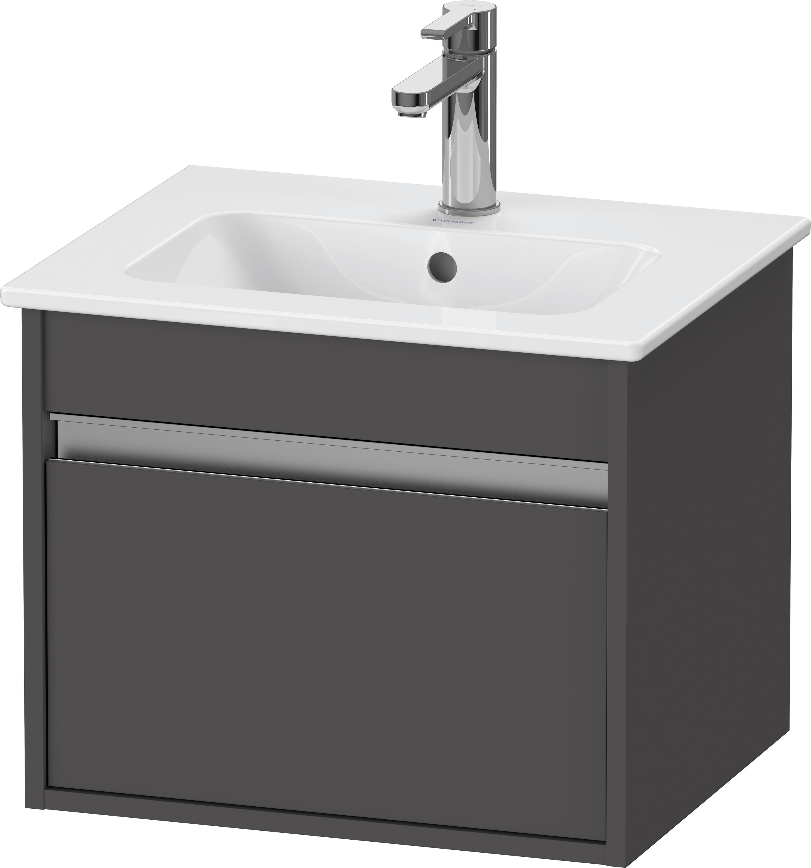 Duravit WTU Ketho 410x500x412mm, 1 Auszug Graphit Matt