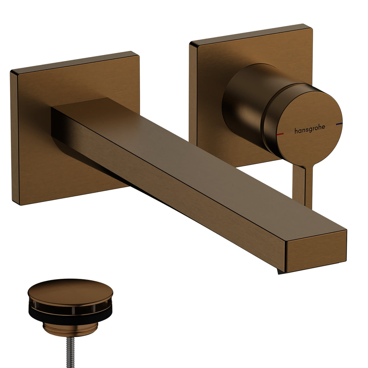 Hansgrohe 2-Loch Waschtischmischer Unterputz Tecturis E F-Set 225 mm Auslauf BBR