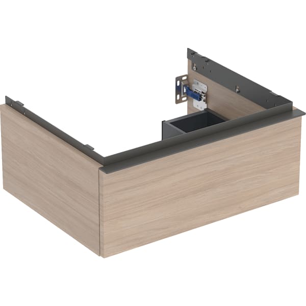 Geberit iCon Unterschrank für WT, 1 Schubl. 59,2x24,7x47,6cm, Eiche/Gr. Lava