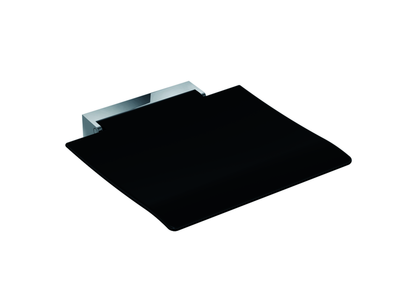 HEWI Klappsitz 450, B:450, T:463, Konsole chrom, Sitzf. farbig anthrazitgr