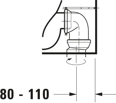 Duravit SWC D-Neo 650mmm, weiß, rimless, TS, Abg.waagr., BTW, Bef.inkl., HYG