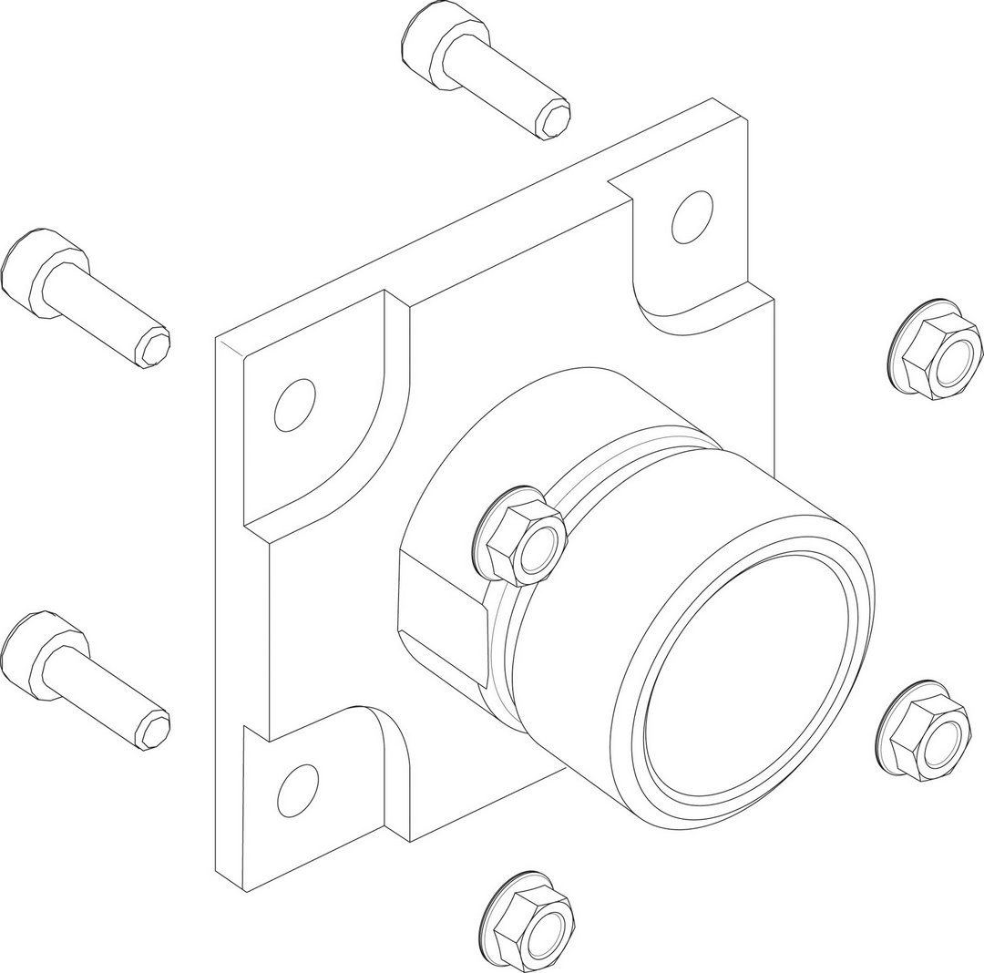 BOSCH Ersatzteil TTNR: 8738805018 Flansch G 1 1/8" everp