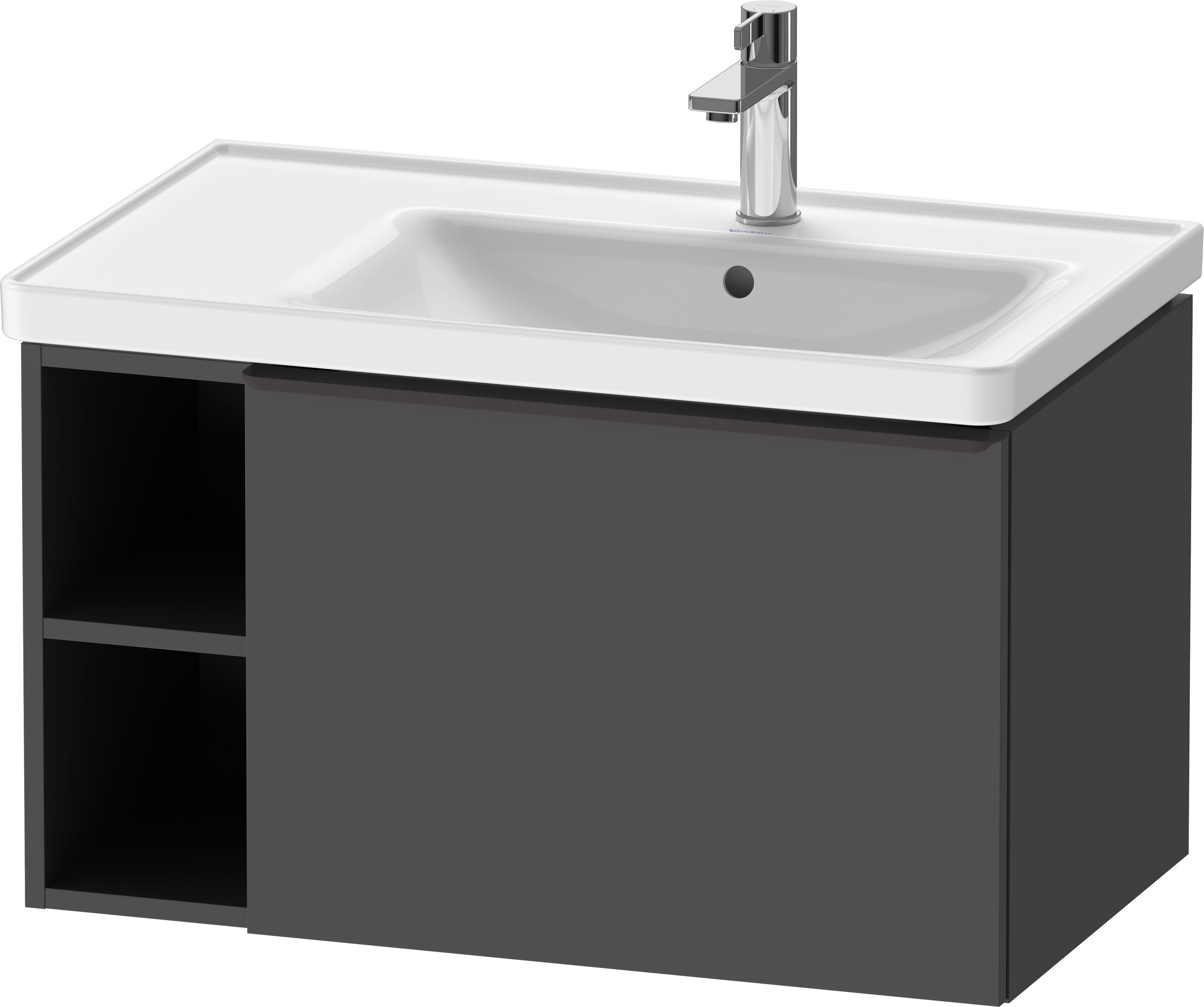 Duravit D-Neo WTU,Wdh,AZ:1,Fä.LI:2,Gr:Dia.Sch 784x452x440mm,Graphit Matt, Dekor