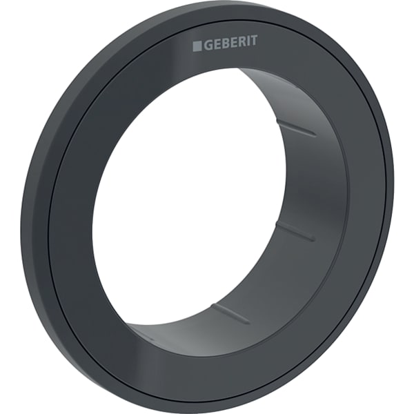 Geberit Typ 10 Rosette für Fernbetätigung rund, Möbeldrücker, schwarz/schw matt
