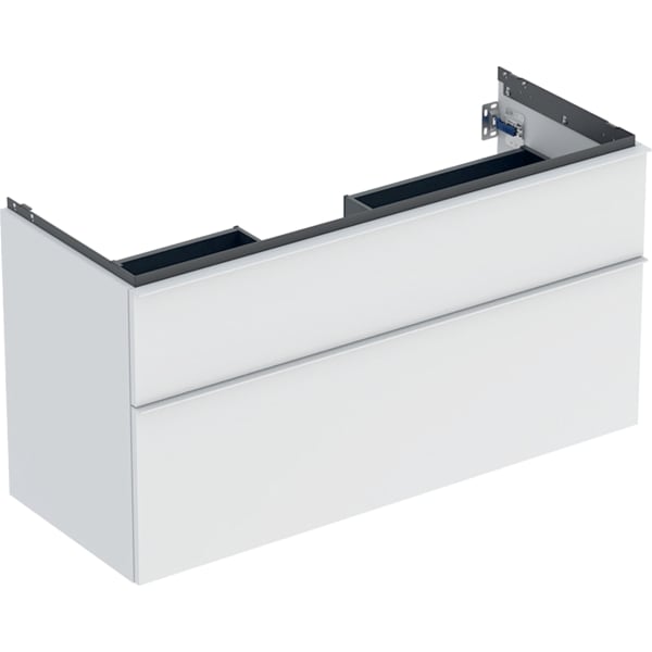 Geberit iCon Unterschrank für WT, 2 Schubl. 118,4x61,5x47,6cm, weiß matt