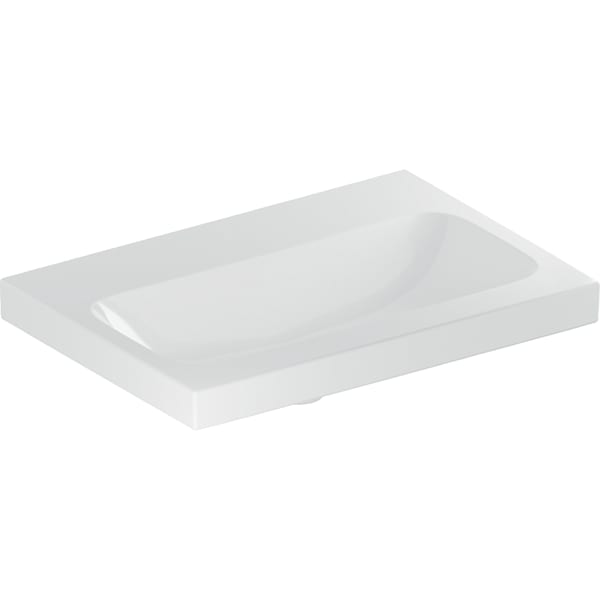 Geberit iCon Light WT 60x42cm, verk. Ausld. ohne Hahnloch, ohne Überlauf, weiß