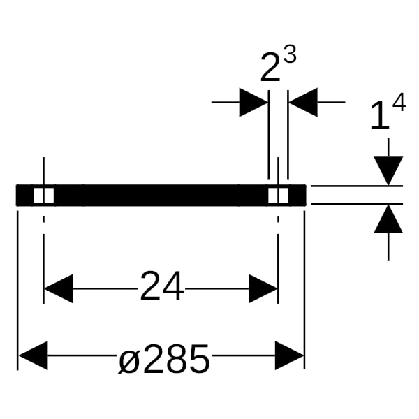 Geberit PE Blindflansch d160