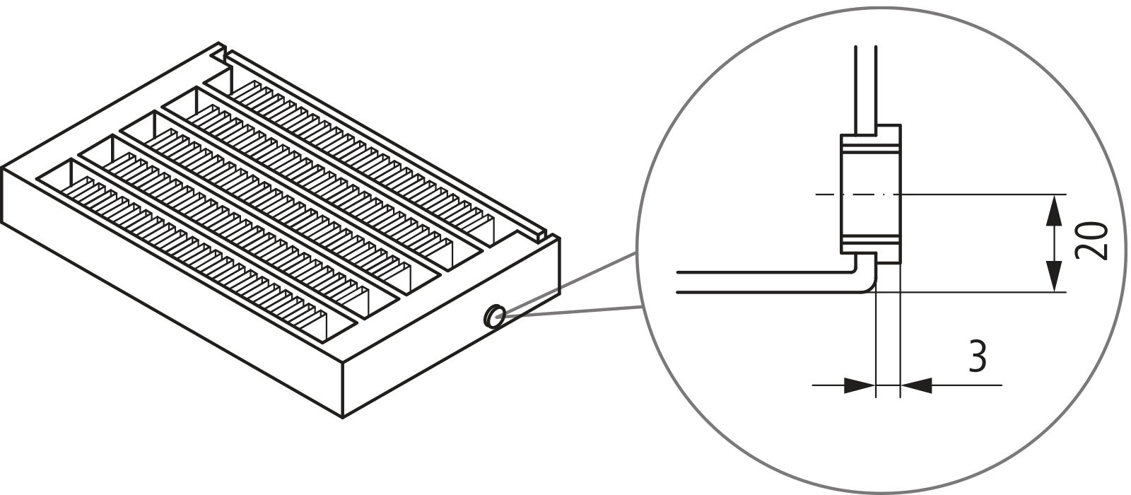 Kermi Konvektor Typ32 BH210x133x1800mm QN2029,weiß,6bar, m. Abd., AB Uni.