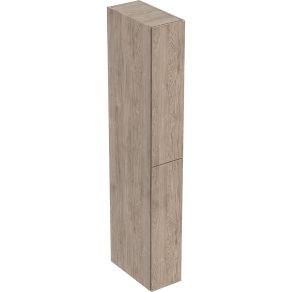 Geberit Hochschrank mit zwei Auszügen 24x180x48cm, Nussbaum
