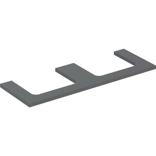 Geberit ONE WT-Platte, Aus re/li, für AWT 135x3x47cm, lava matt