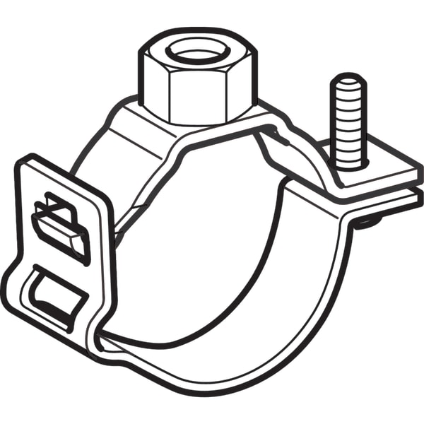 Geberit Rohrschelle mit Gewindemuffe M10 verstellbar d160/168