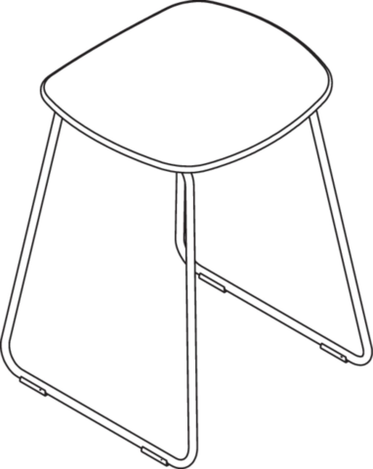 HEWI Duschhocker, H:497mm, B:370mm, Gestell verchromt signalweiß
