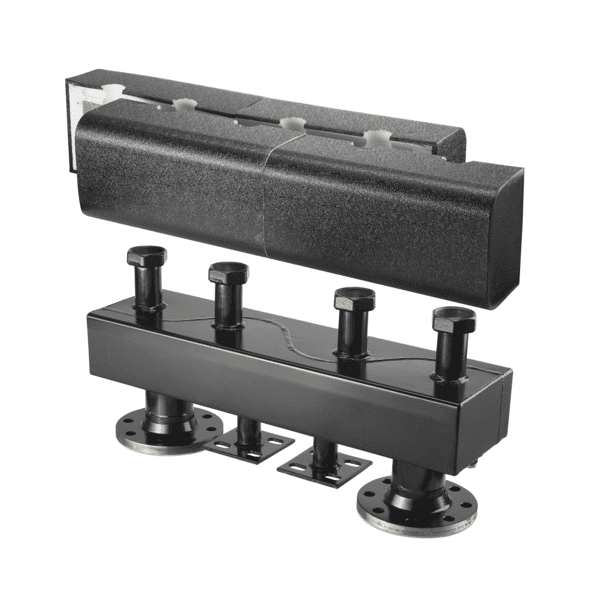 OVENTROP-Verteilerbalken für Regumat DN 40/50, für 4 Heizkreise, Stahl