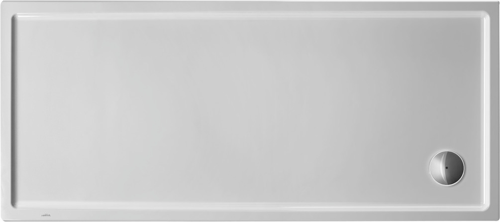DU Starck Slimline Duschwanne, Rechteckig, 1700x750x60 mm, Weiß, Sanitä