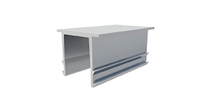 Endkappe, Silber, 60 x 37,1 mm, für Montageschiene, (4 Stück)