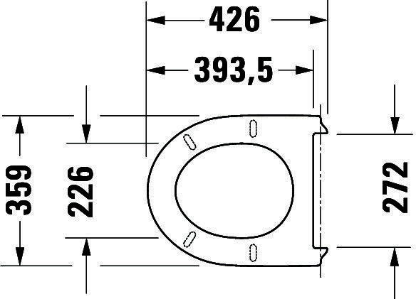 DU WC-Sitz Duravit No.1 Compact Weiß,ohne Absenka.,Scharnier EDST