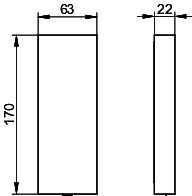 KEUCO Wandplatte Plan Care 34903, passend zu 32303/34903, verchromt