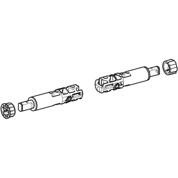 Geberit Set EasyMount-Scharniere für WC-Sitz Absenkautomatik, QuickRelease mechanisch Geberit Set EasyMount-Scharniere für WC-Sitz Absenkautomatik, QuickRelease mechanisch