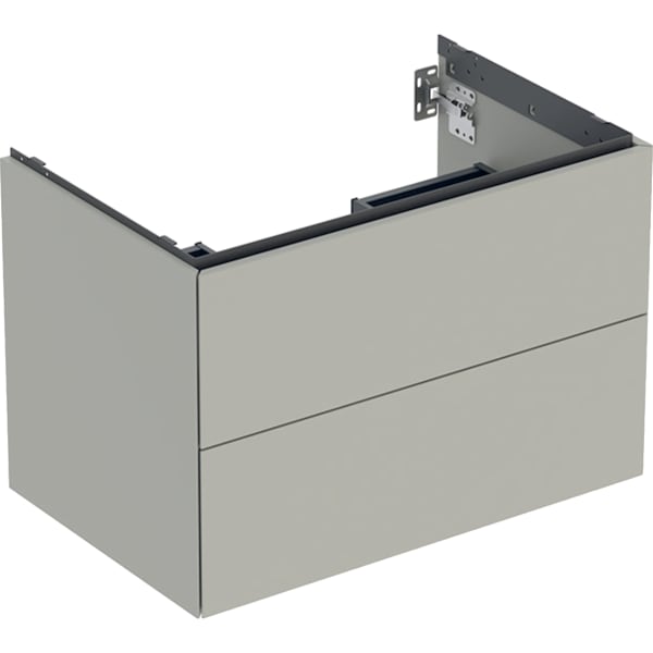 Geberit ONE Unterschrank für WT/-Platte 2 Schubl., 74x50,4x47cm, greige matt
