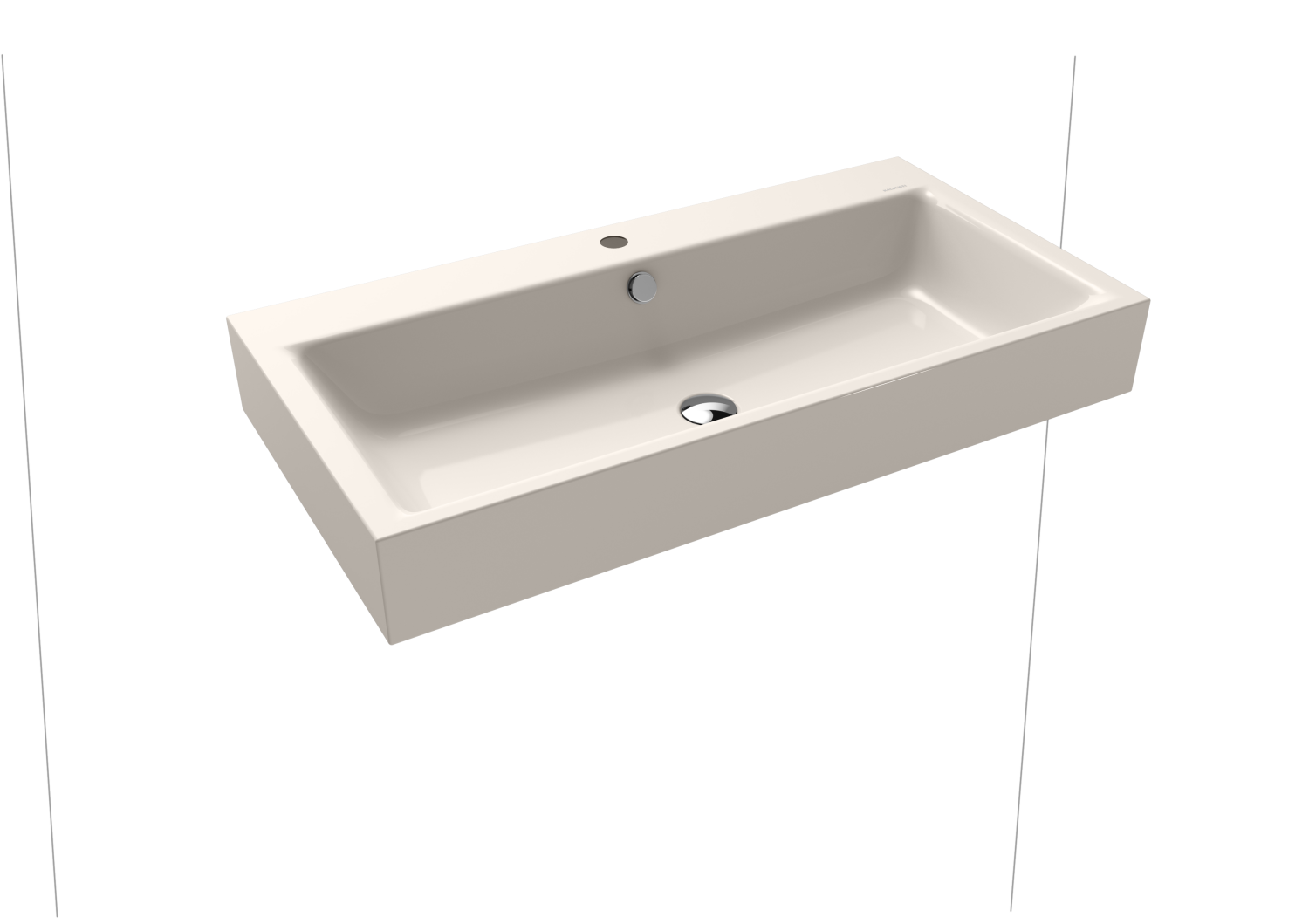 KA WB PURO WANDWASCHTISCH Mod.3165,900x 460mm,pergamon,PEFF,AD,m. 1HL,mÜL,chr