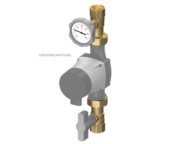 Flamco Pumpenabsperrset C 1", ohne Schwerkraftbremse