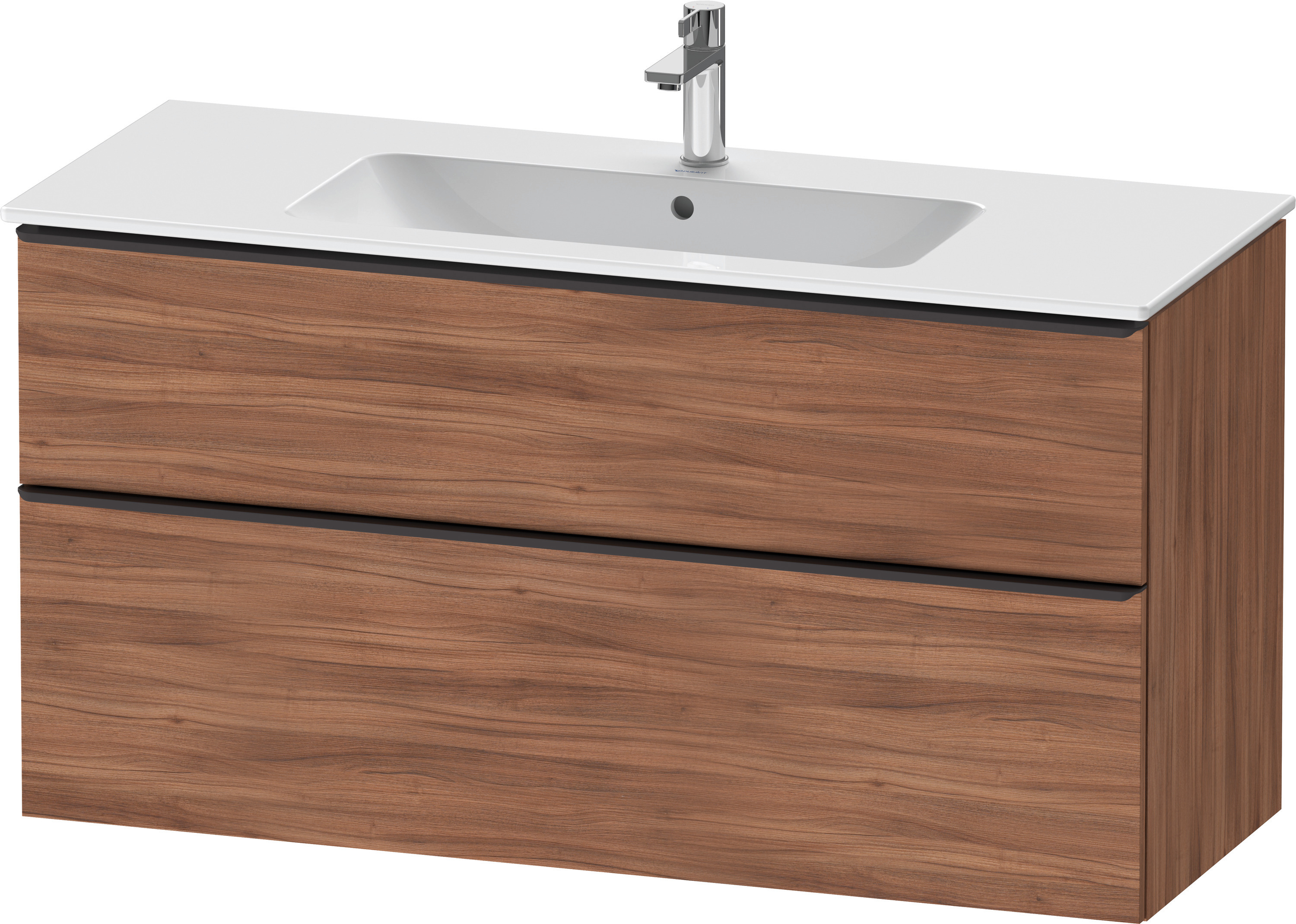 Duravit D-Neo WTU,Ausz:1,Schubk:1,GR:Dia.Schw 1210x462x625mm,Wandh,Nussbaum Matt,Dekor