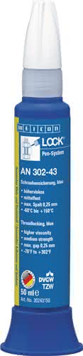 Schraubensicherung WEICONLOCK® AN 302-43 50 ml mf.hv.blau DVGW,KTW Pen Schraubensicherung WEICONLOCK® AN 302-43 50 ml mf.hv.blau DVGW,KTW Pen