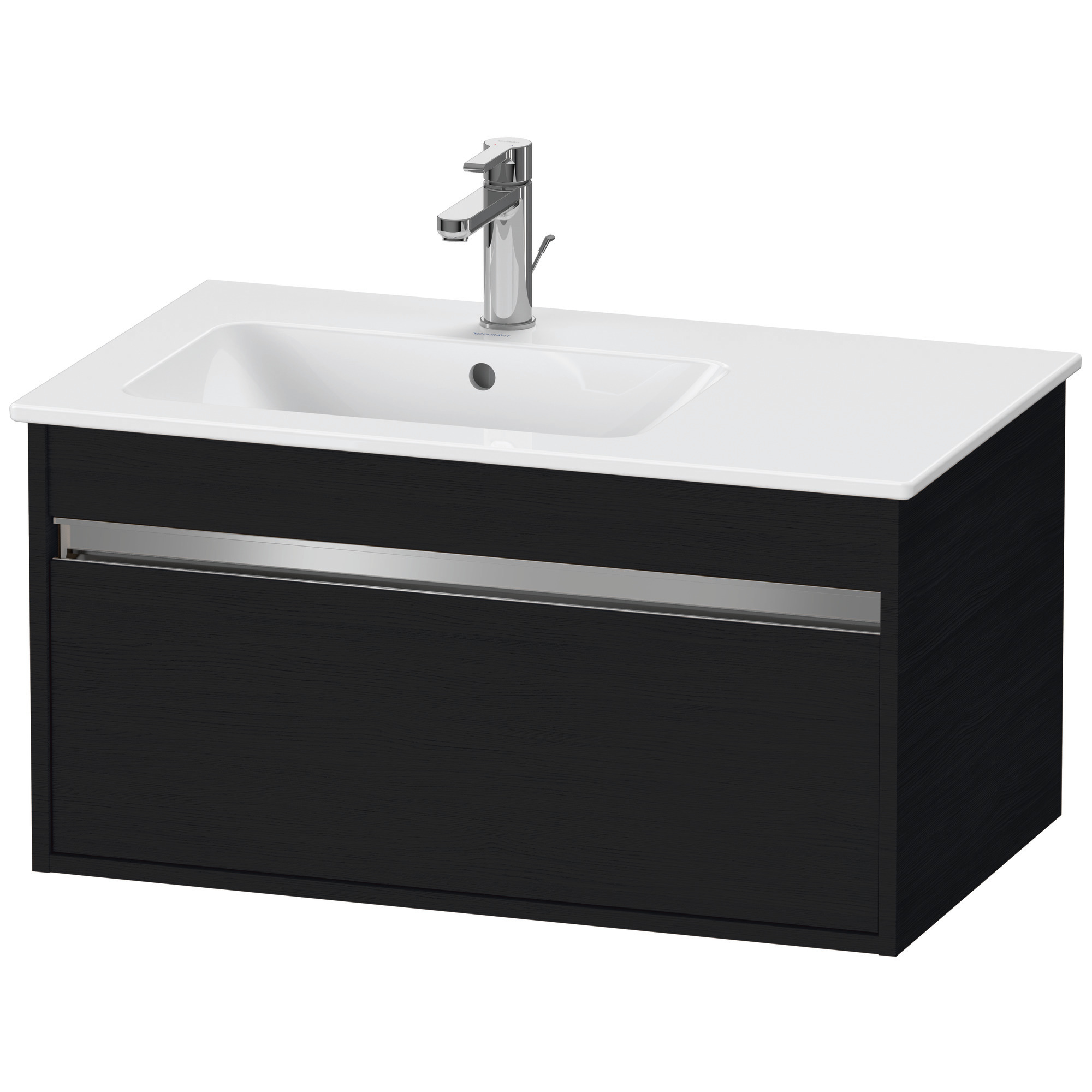 Duravit WTU Ketho f. ME by Starck, 1 Auszug 410x800x475mm, Eiche Schwarz