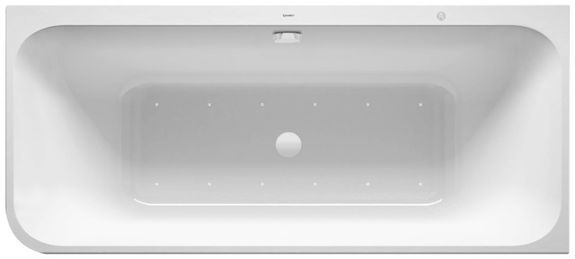Duravit Whirlwanne Happy D.2Plus 1800x800mm, angef.Acrylv.,Graph.S.Matt Ecke re.,AS