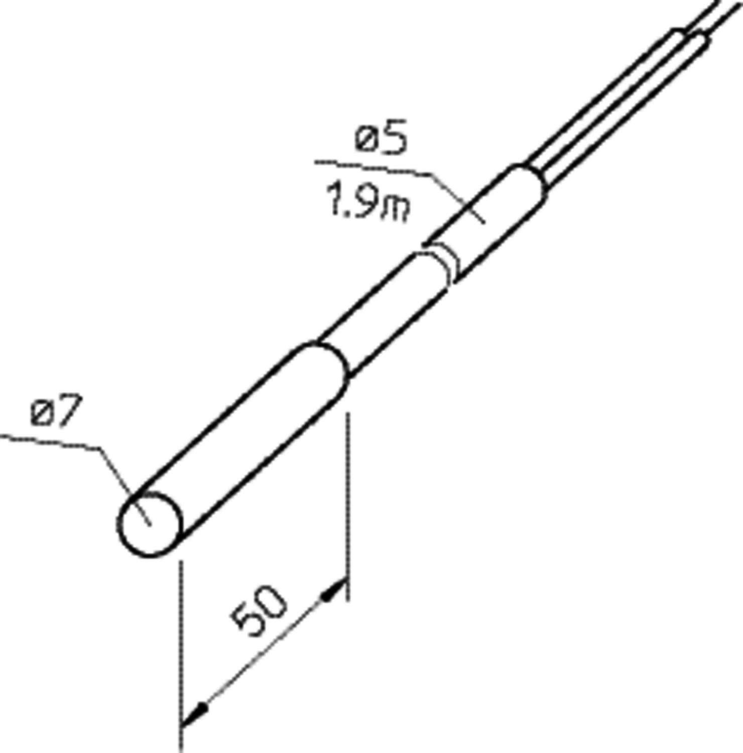 Helios LTK 40 Lufttemperatur-Kanalfühler f. Regelger. EUR6C,EUREC,FU-C,FU-CS,ETR