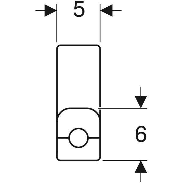 Geberit PushFit Metallrohranschlussbogen 90Gr mit Anschlussverschraubung d16-15 L30