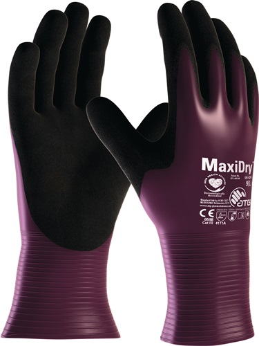 Chemiehandschuh MaxiDry® 56-426 Gr.9 lil a/schwarz EN 388 PSA III ATG Chemiehandschuh MaxiDry® 56-426 Gr.9 lil a/schwarz EN 388 PSA III ATG