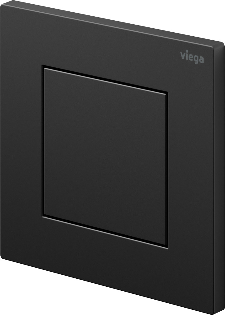 Viega Urinal Betätigungsplatte VfS 21 8611.2 aus Kunststoff in schwarz matt